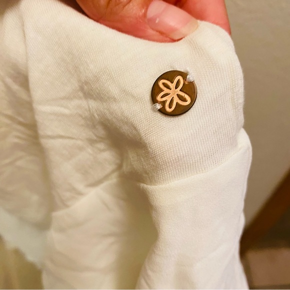 ⭐️ MATILDA JANE 435 White Sheer Bottom Ruffle Tank - Picture 3 of 4